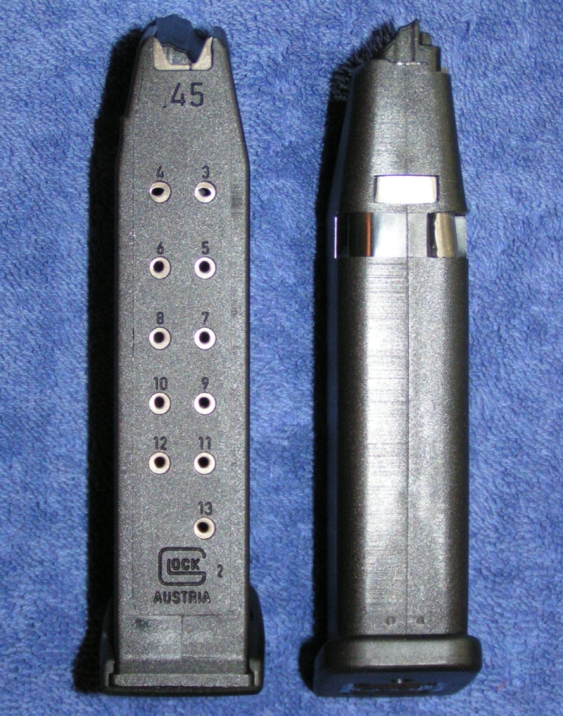 3 Glock 21 Mags. New Factory 45acp 13 Round 24 Ea For Sale at